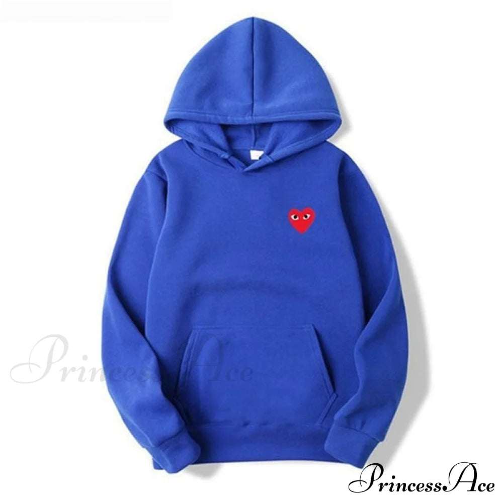 Cotton Heart-Eye Printed Fall/Winter Casual Hoodies K / S Sweatshirts & Hoodies-L