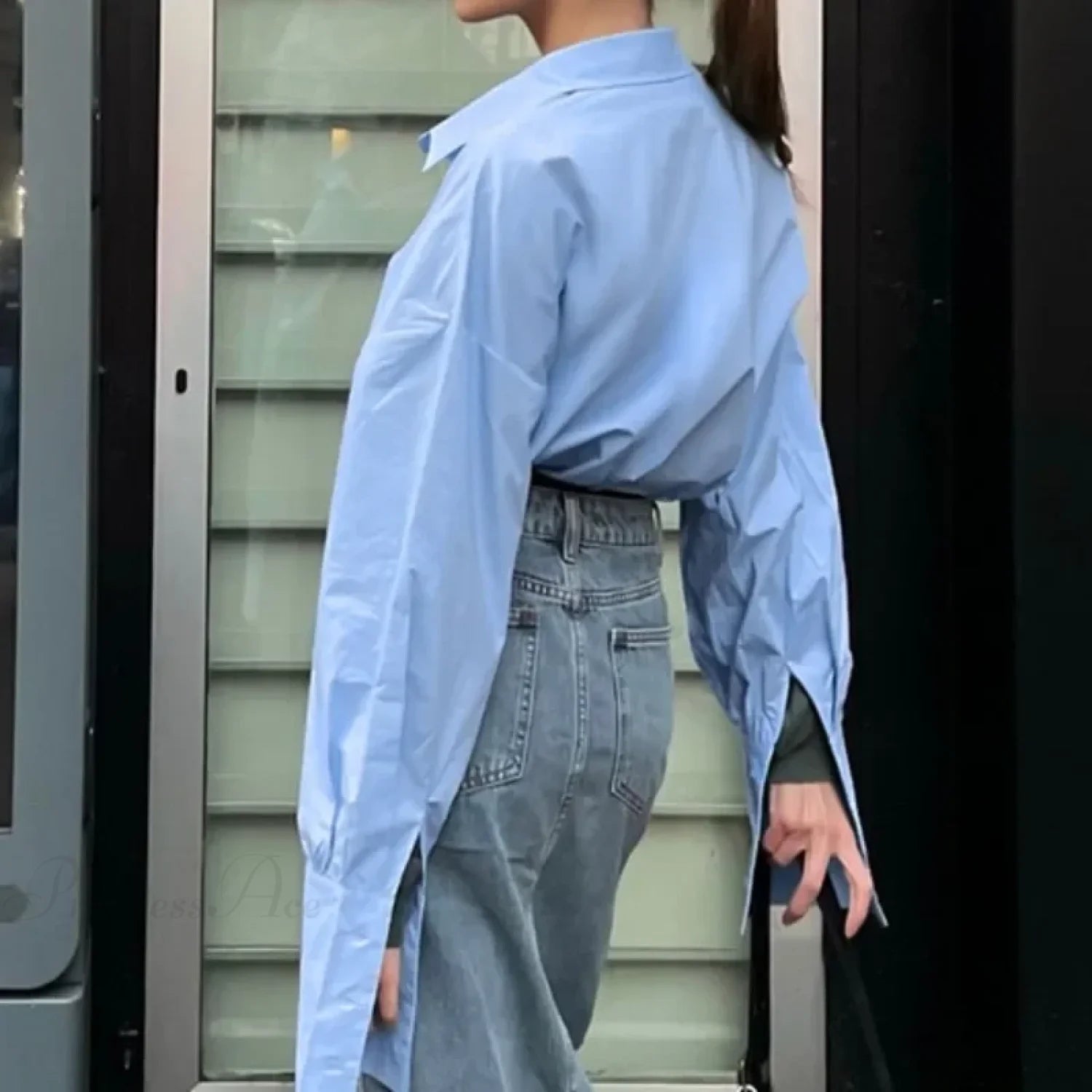 Cotton Loose Fit Blouse blouse-250126