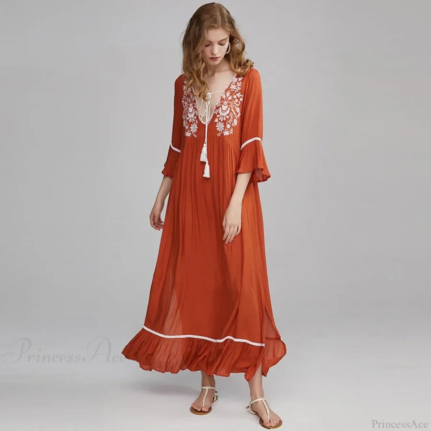 Cotton Rayon Boho Dress bohodress-250126