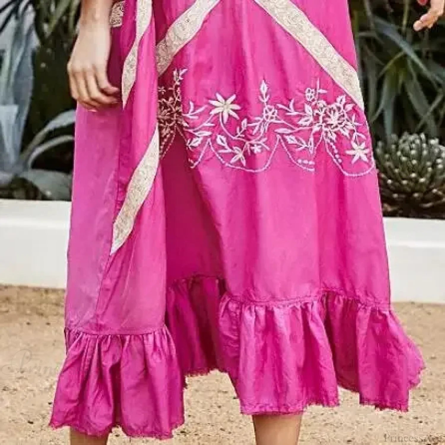 Cotton Rayon Long Sleeve Boho Dress bohodress-250126