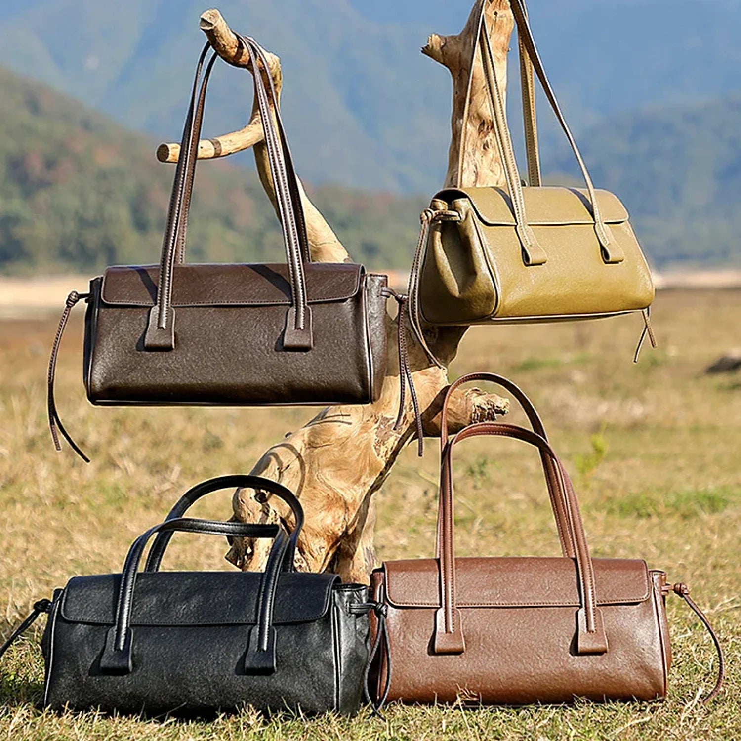 Cow Genuine Leather Luxury Satchel Shoulder Bag shoulder-250126