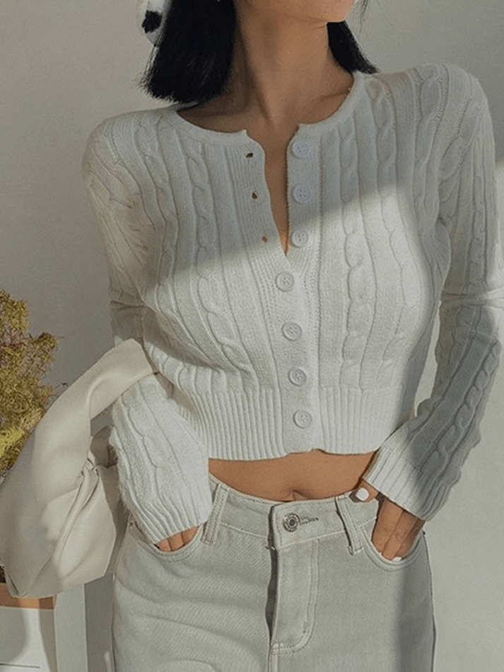 Cropped Black Graceful Biker Jacket Sweaters
