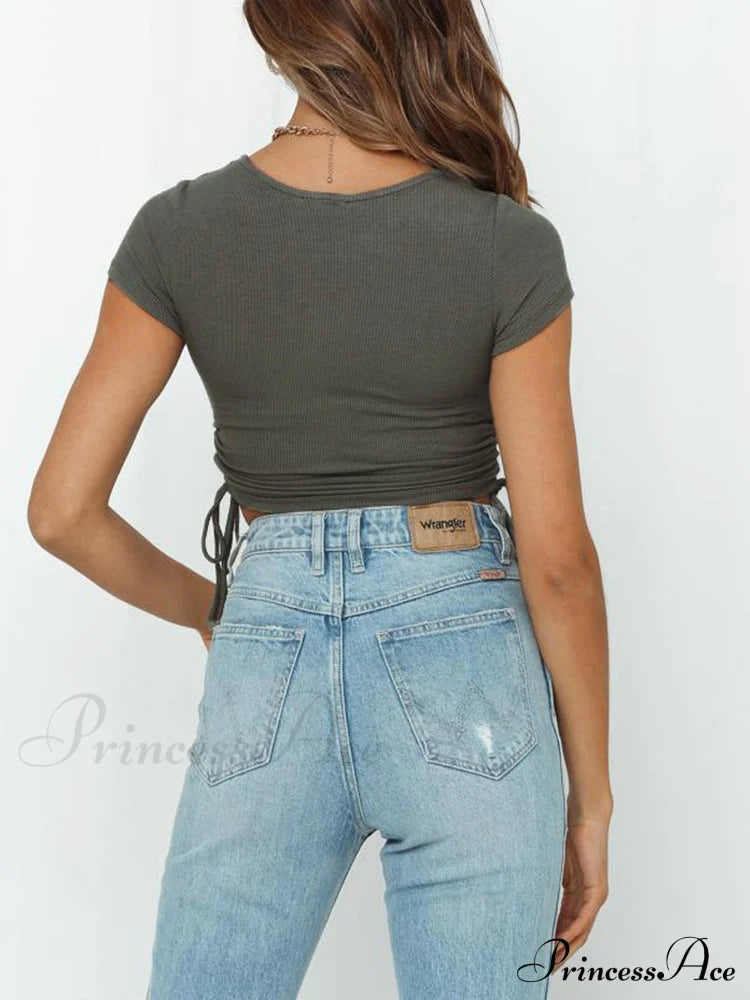 Cropped Charming Mini Skirts Tops