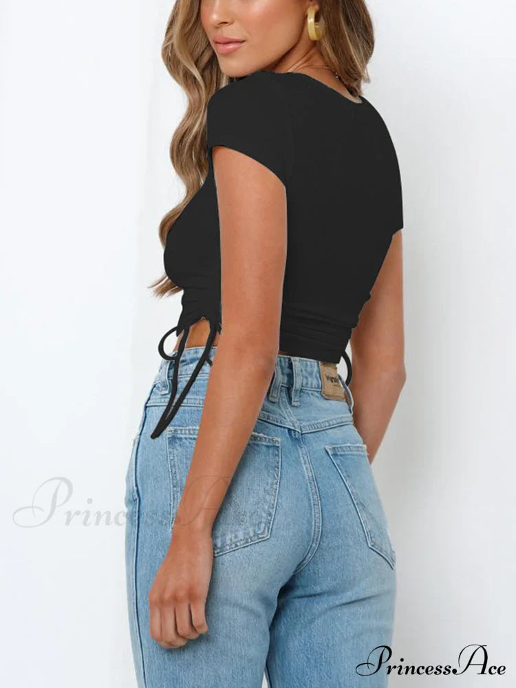 Cropped Charming Mini Skirts Tops