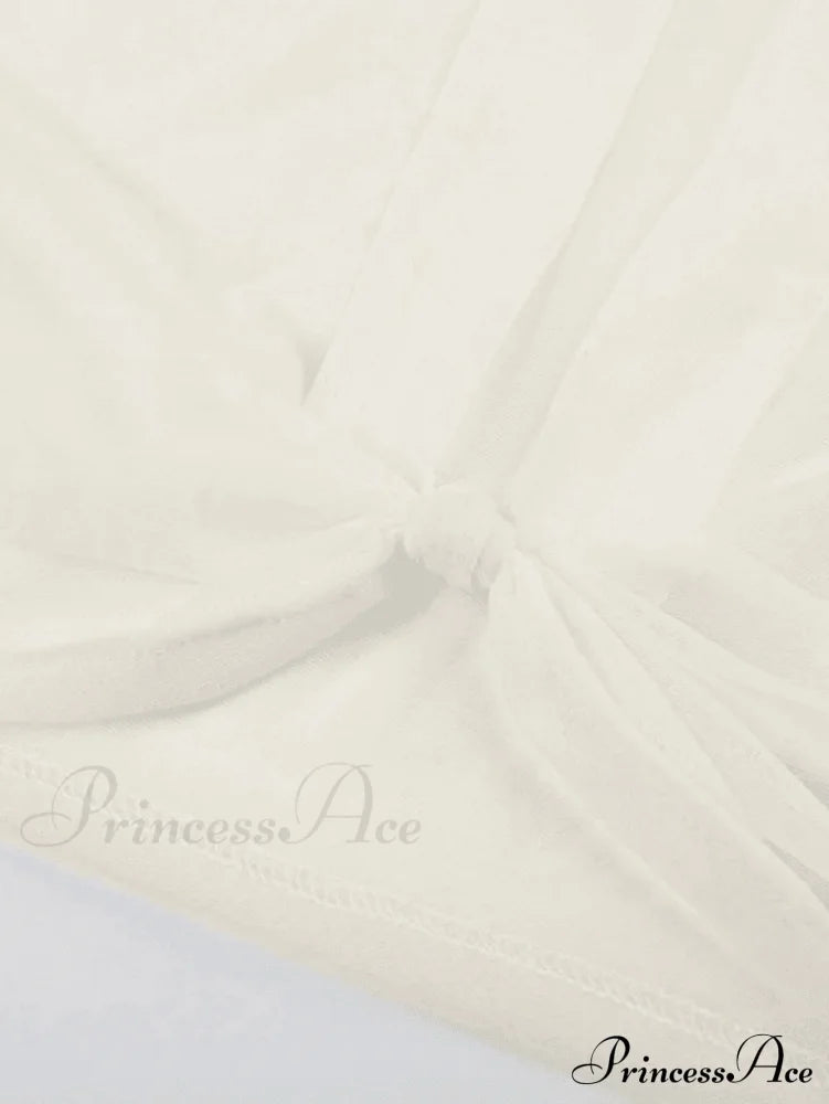 Cropped One Shoulder High Slit Classic Skirt Matching Set - Yellow Shirts