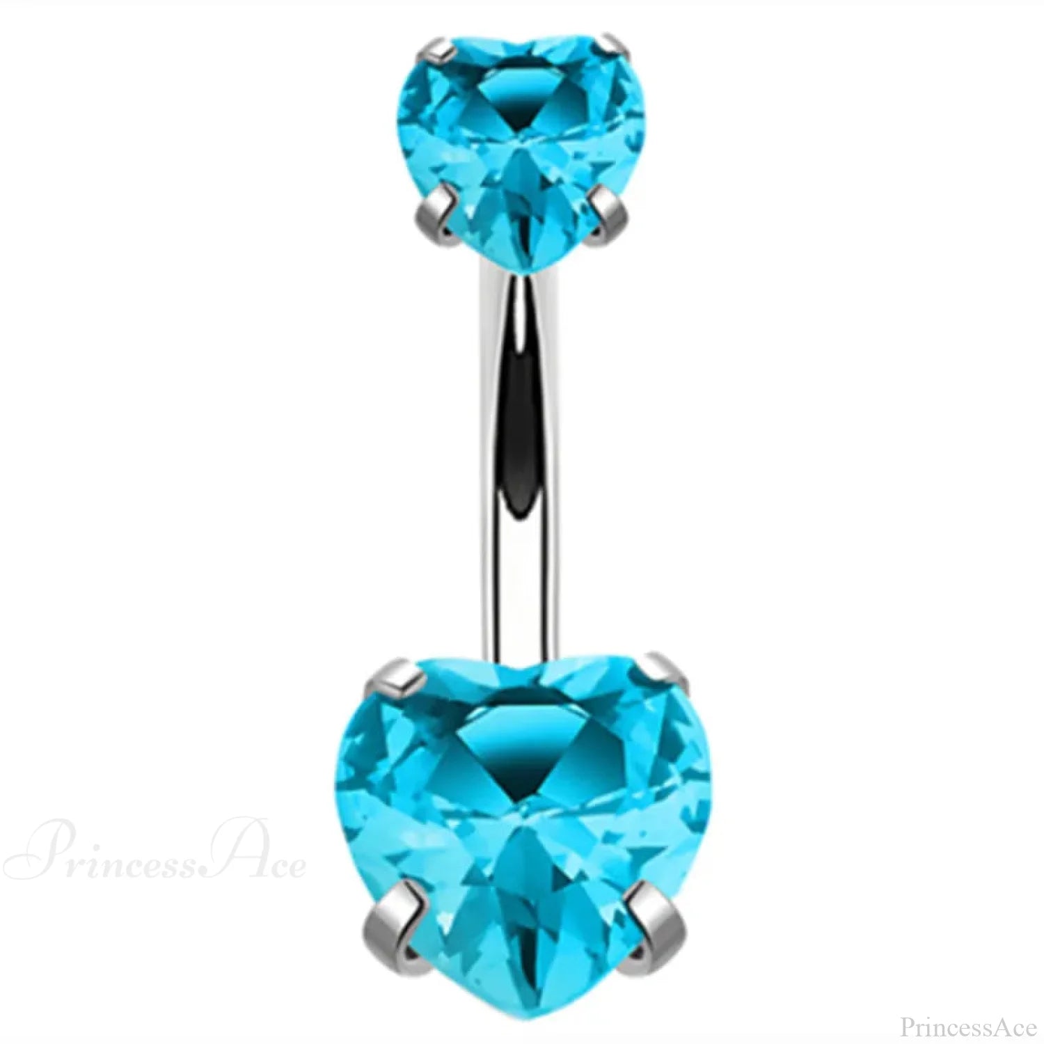 Crystal Dangle Gothic Belly Ring Style6 Blue