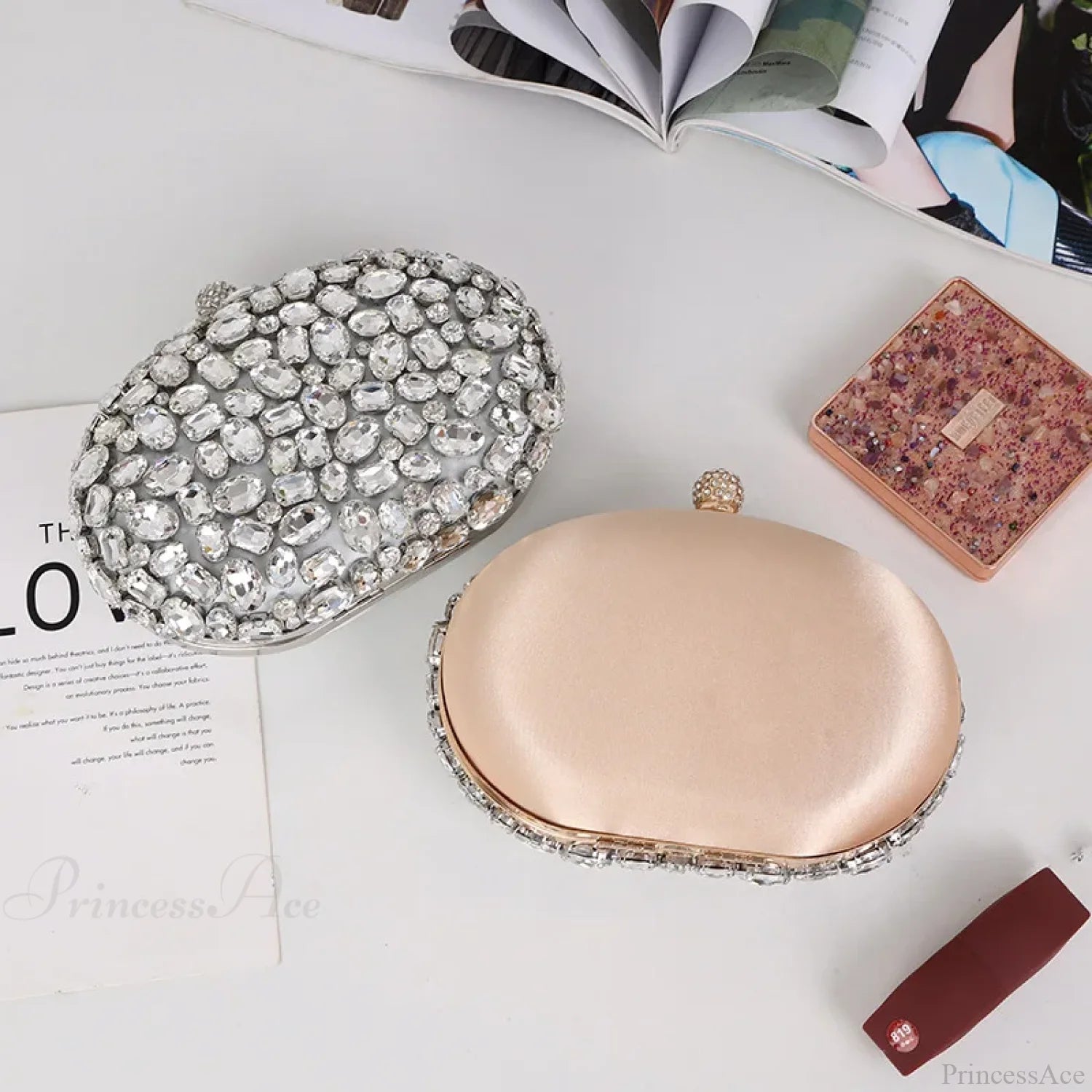 Crystal Diamond Evening Bag Birthday Party Wedding Clutch clutchbag-250126