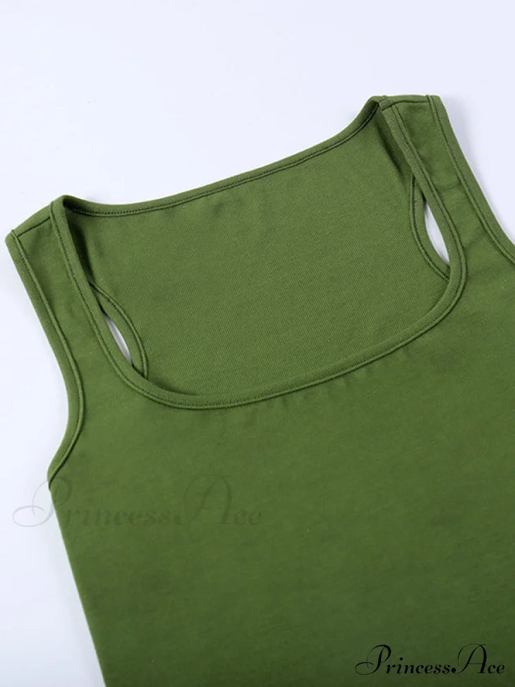 Curved Hem Spaghetti Strap Corset Classic Halter Crop Top - White Tank Tops&Camis