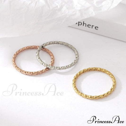 Custom Design Simple Three Pcs A Set Rings Three Colors / 6