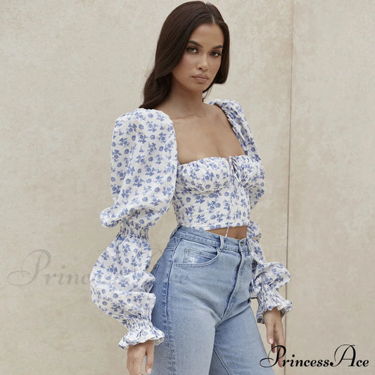 Cute Bunny Graceful Printed Bandeau Top M / White Crop Tops