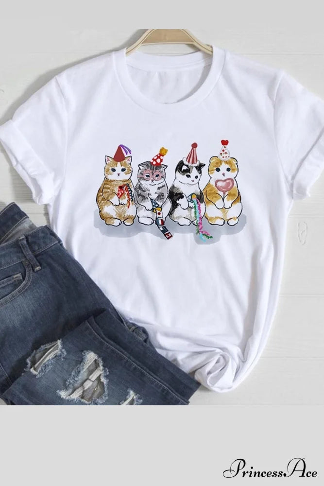 Cute Cats Tee Shirt Birthday / Xs Tees