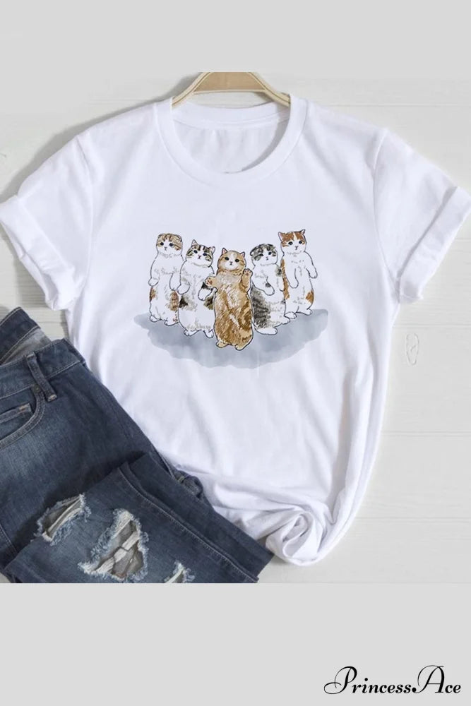 Cute Cats Tee Shirt Dance / Xs Tees