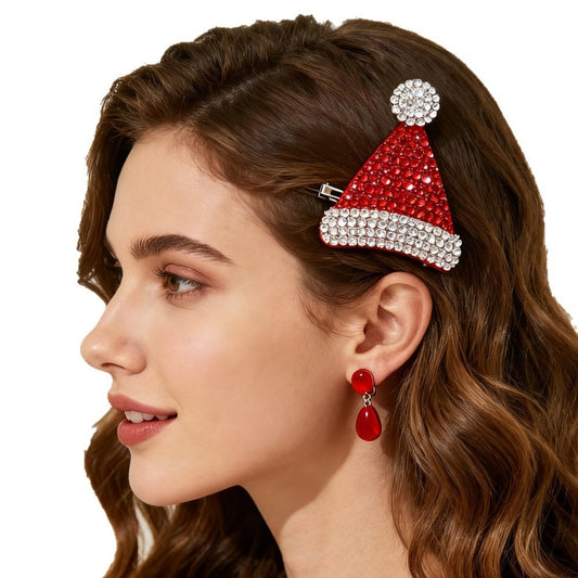 Rhinestone Reindeer Bow Festive Hair Accessory