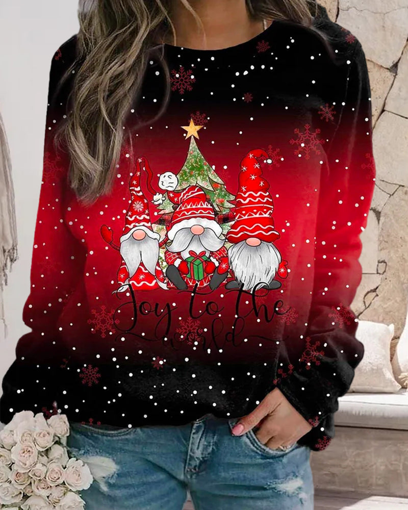 gradient Christmas sweatshirt