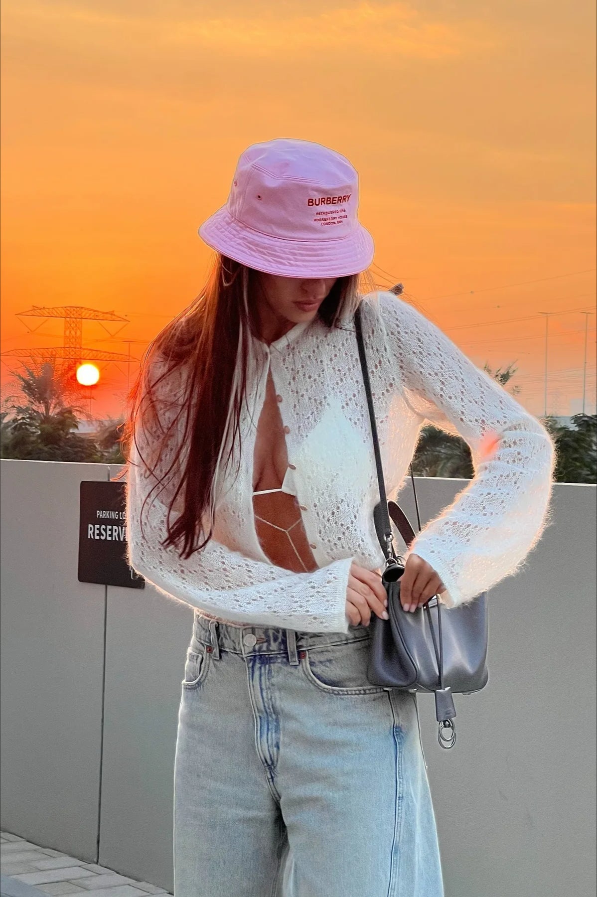 Slim Hollow Long Sleeve Single Breasted Cardigan