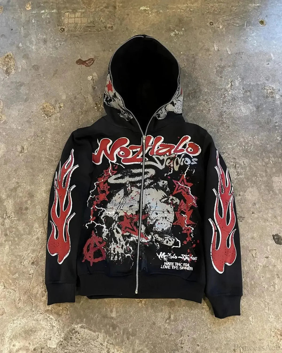 Dark Blaze Sleeve Zip Hoodie