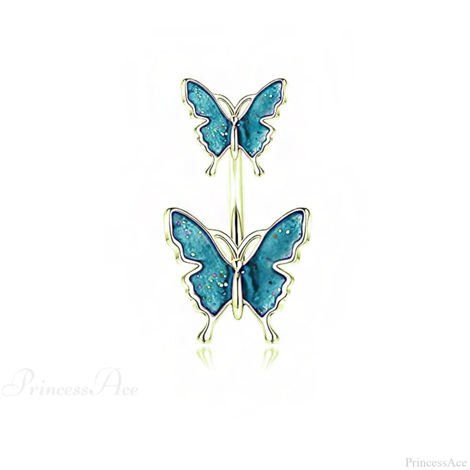 Dark Butterfly Pendant Belly Ring color1