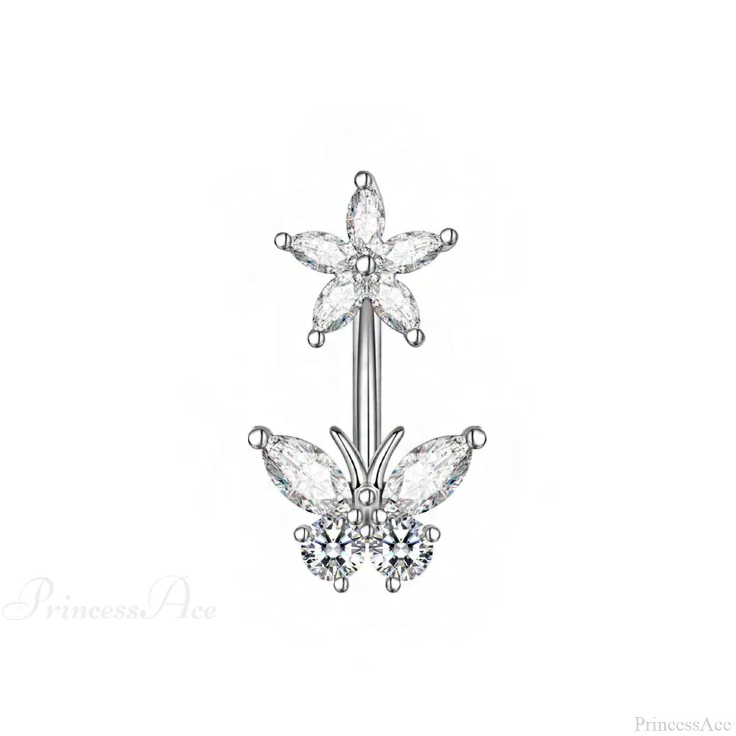 Dark Butterfly Pendant Belly Ring color17