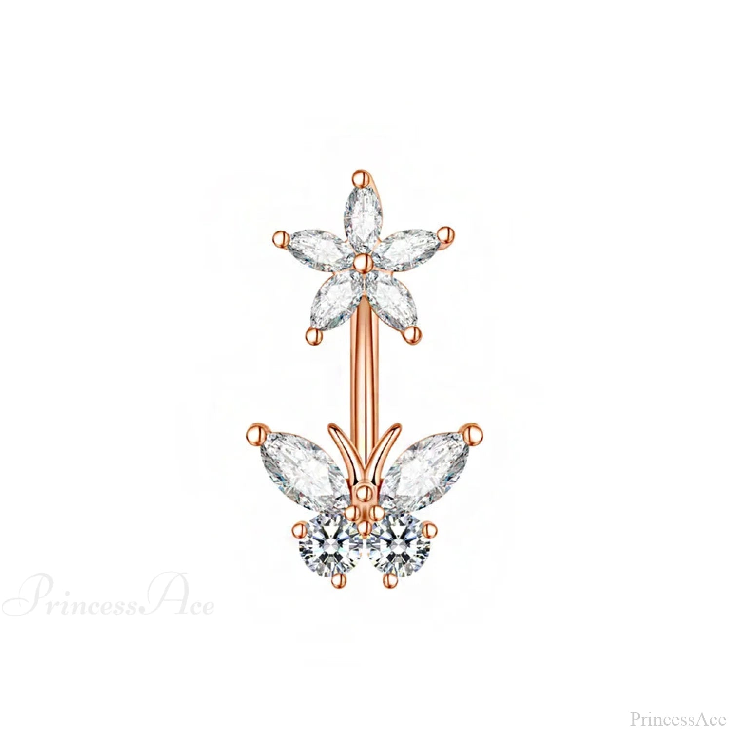 Dark Butterfly Pendant Belly Ring color18