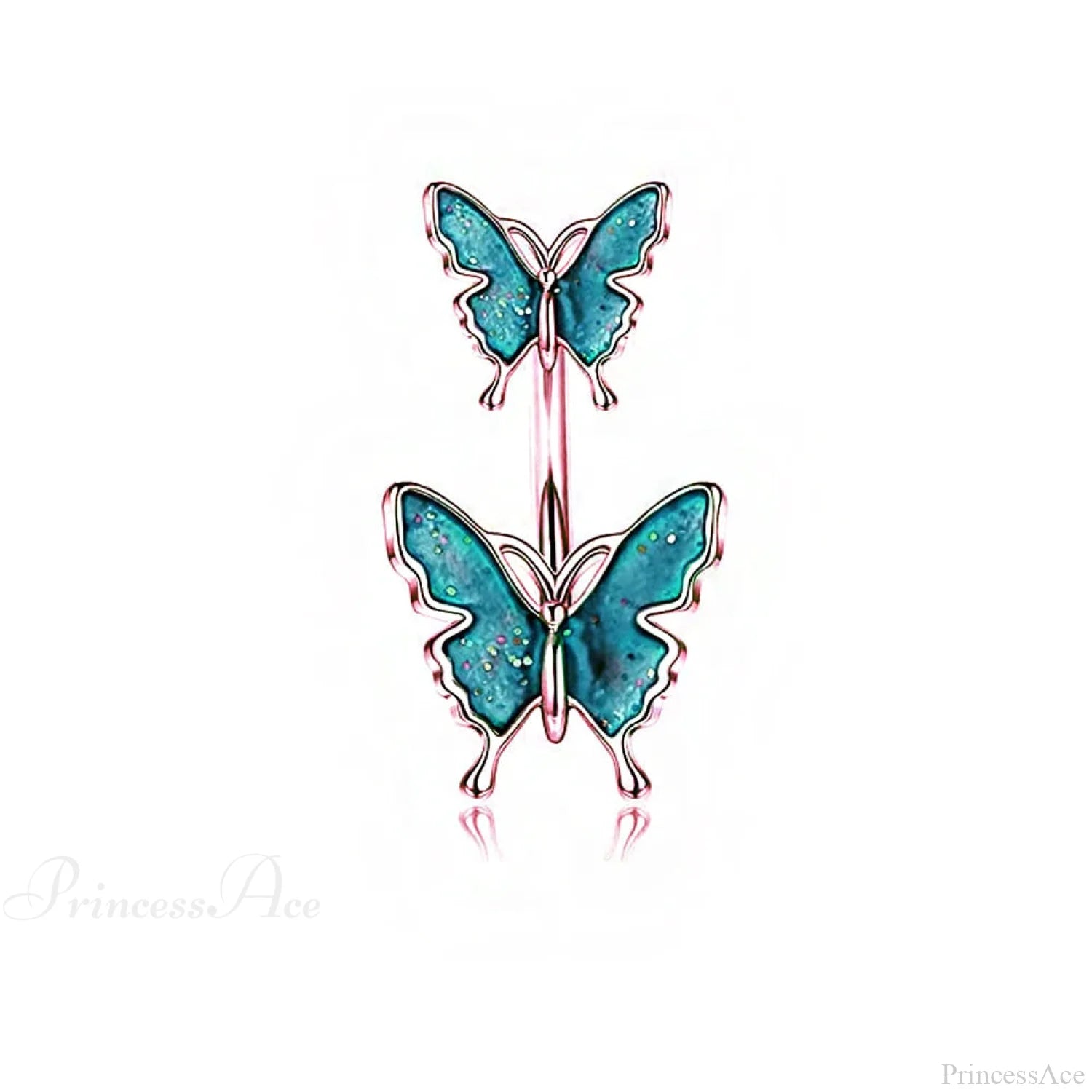 Dark Butterfly Pendant Belly Ring color2