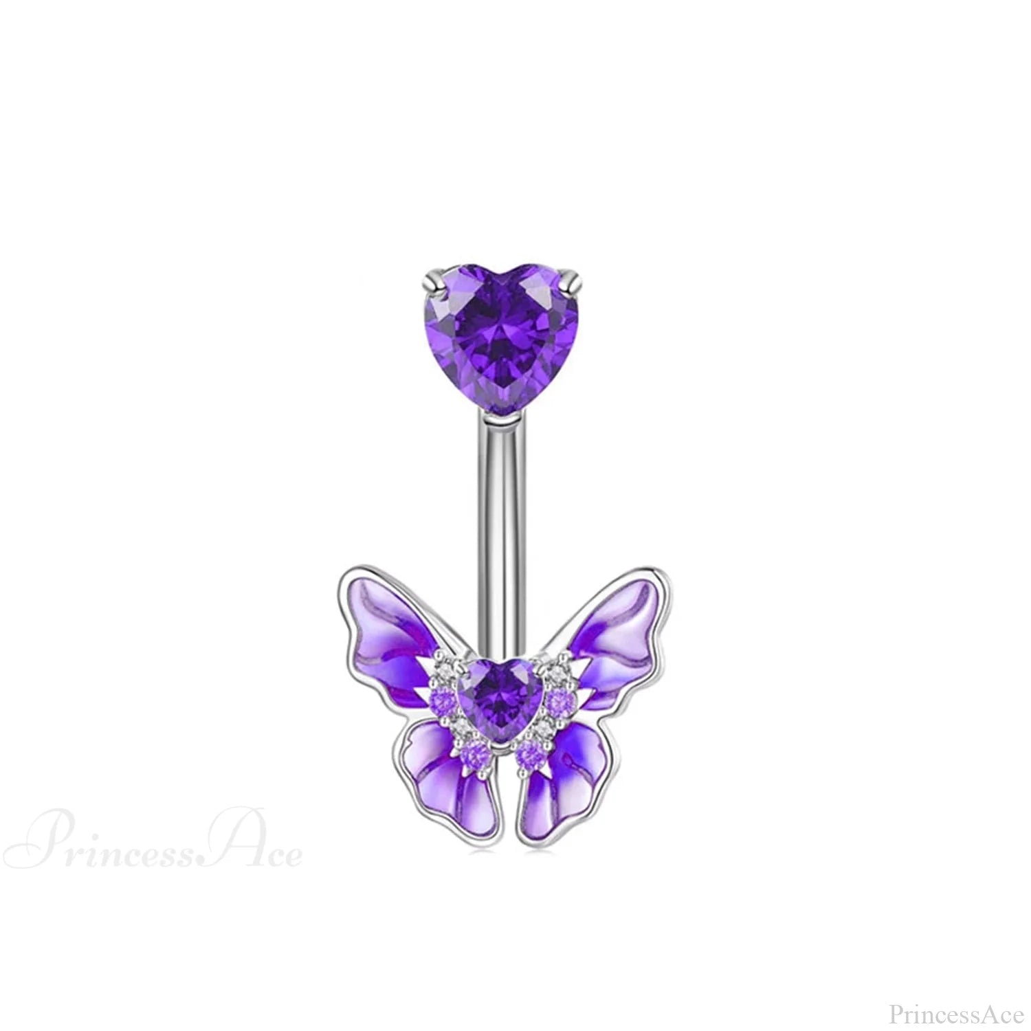 Dark Butterfly Pendant Belly Ring color20
