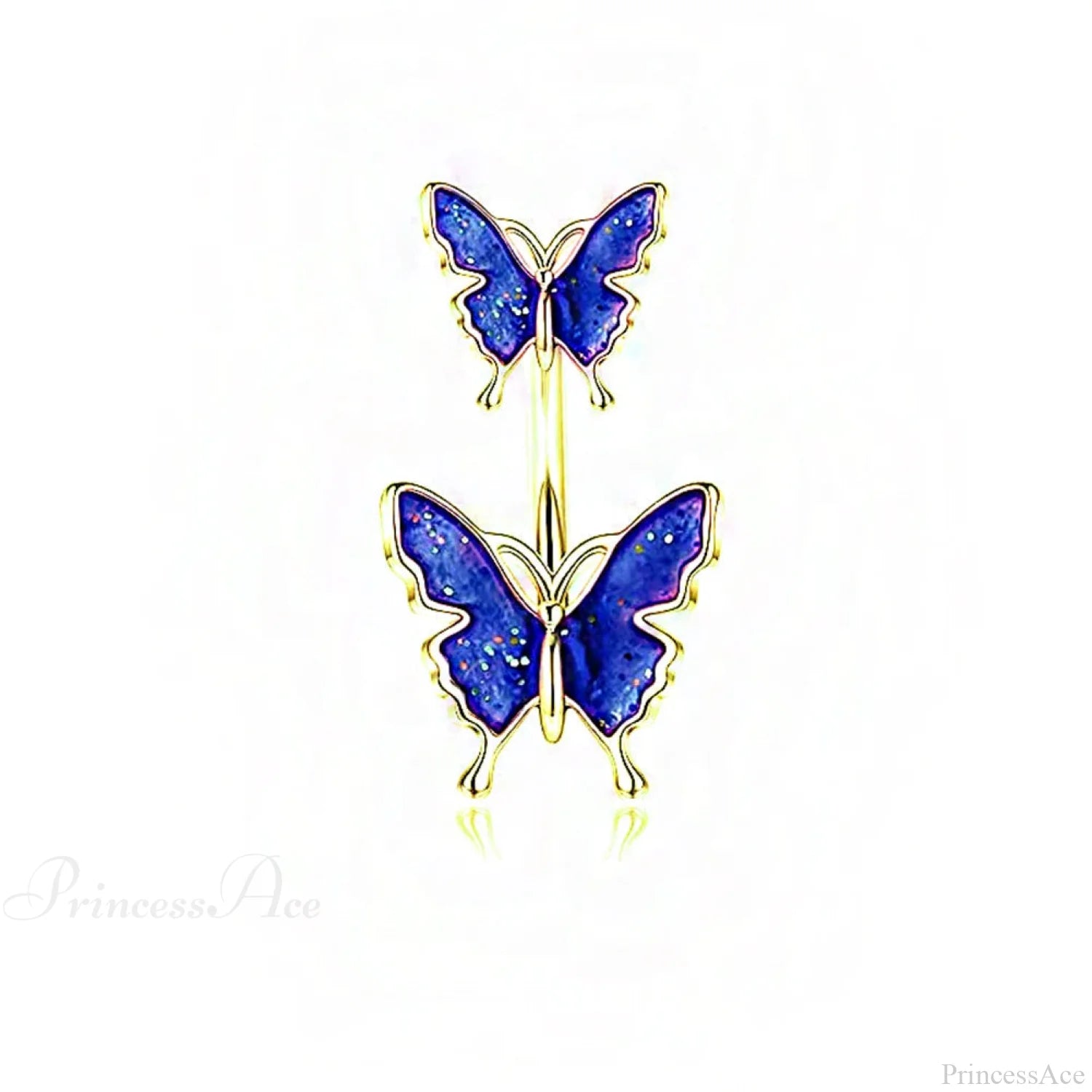 Dark Butterfly Pendant Belly Ring color3