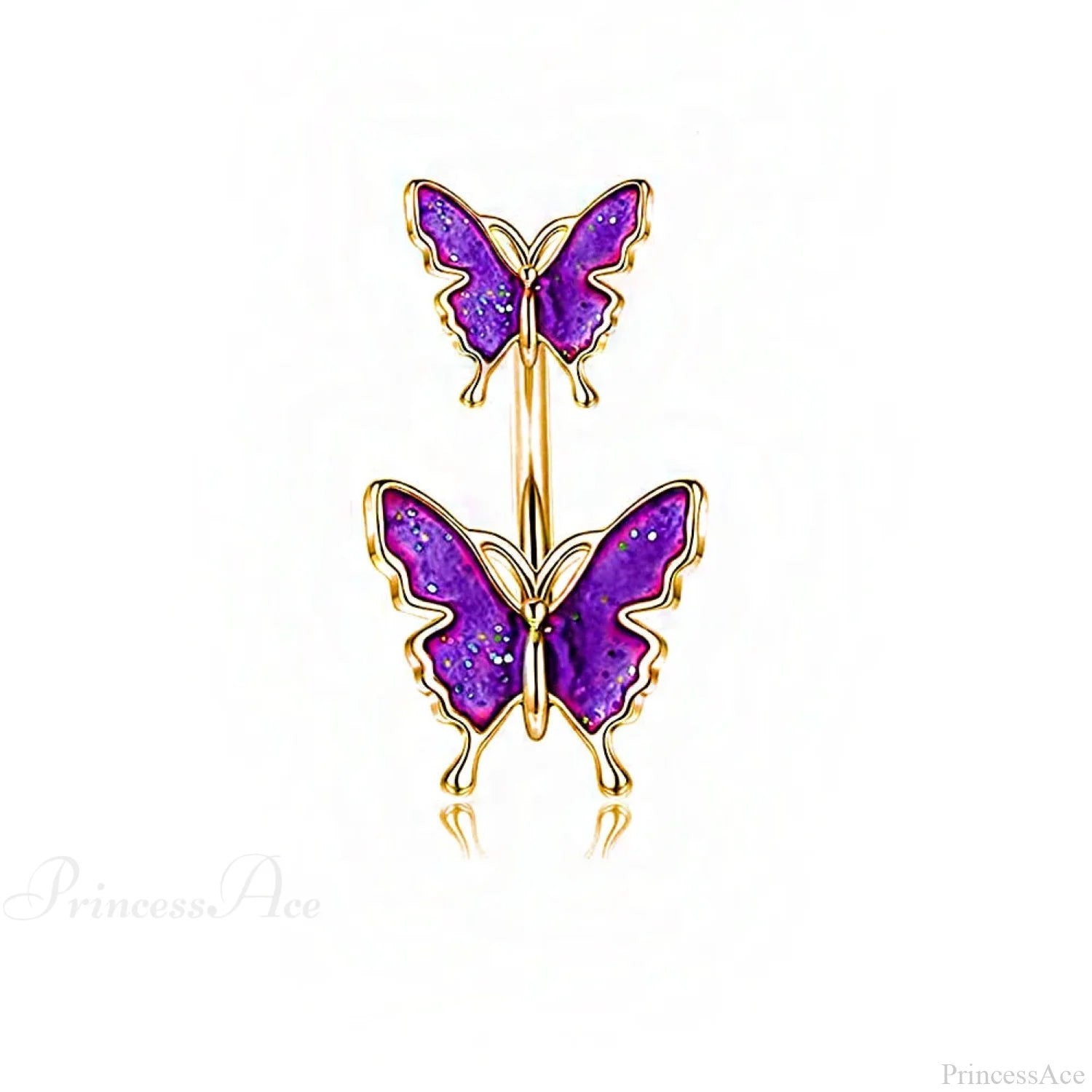 Dark Butterfly Pendant Belly Ring color5