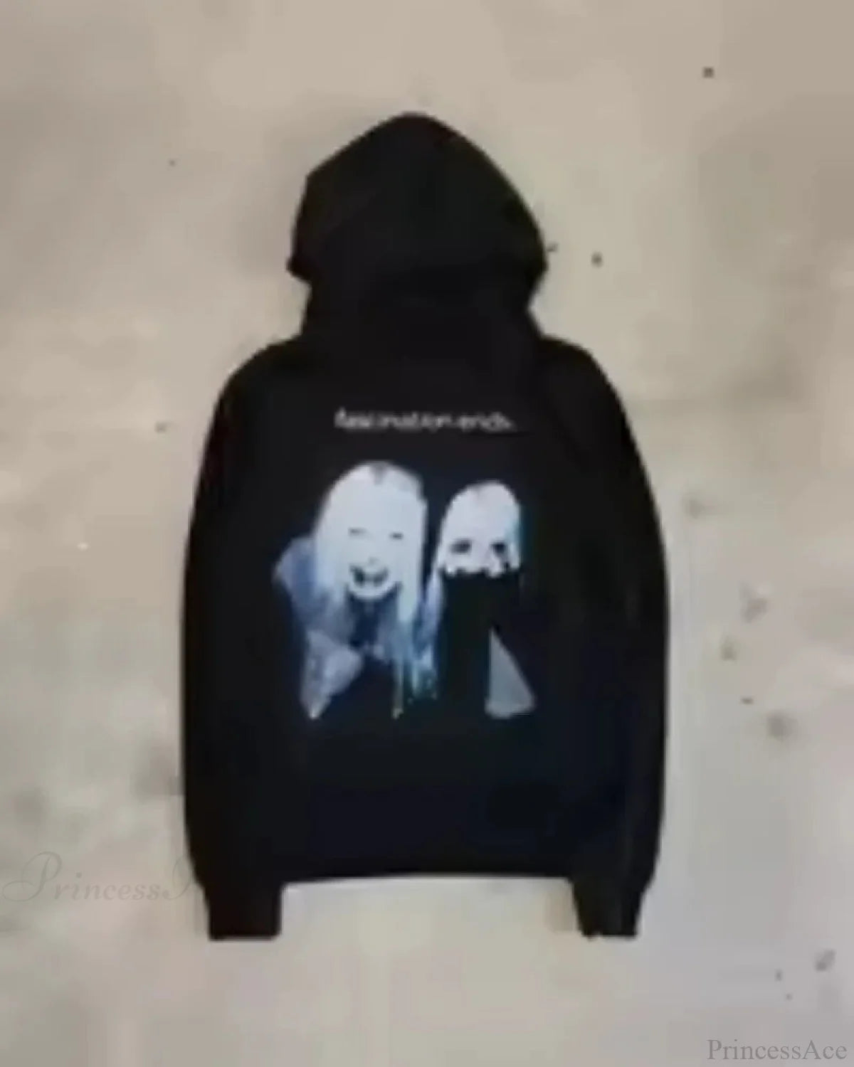 Dark Cartoon Letter Huge Hoodie