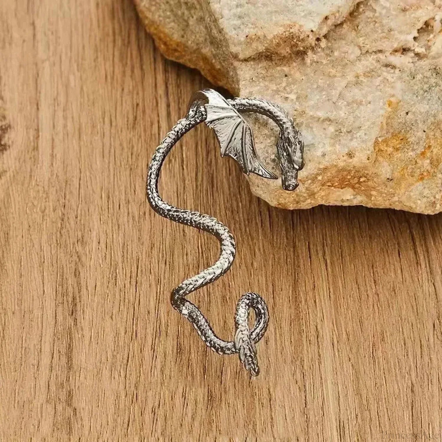 Dark Dragon Envelop Vintage Creature Post Earring color3