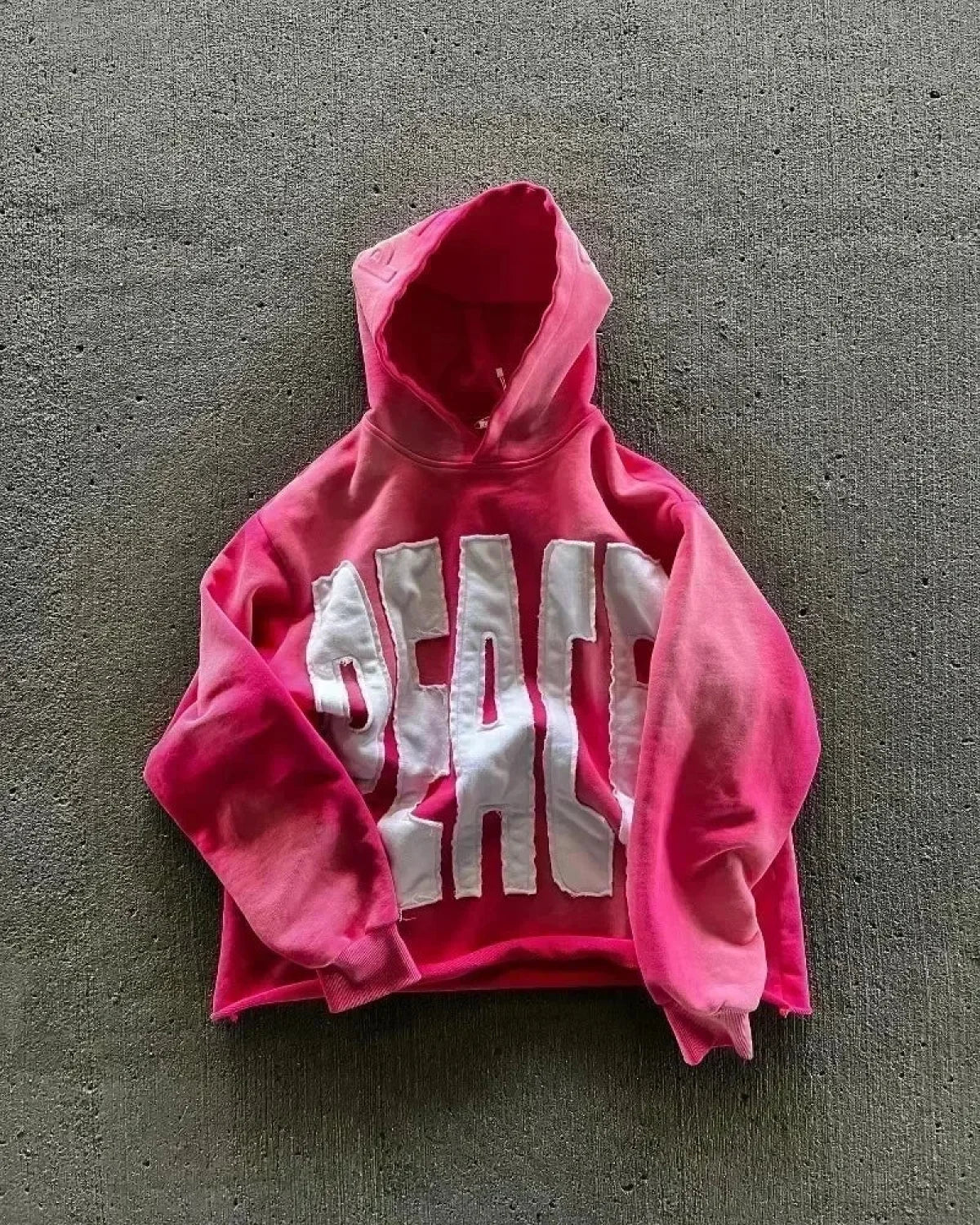 Dark Flash Diamond Patch Hoodie pink / M