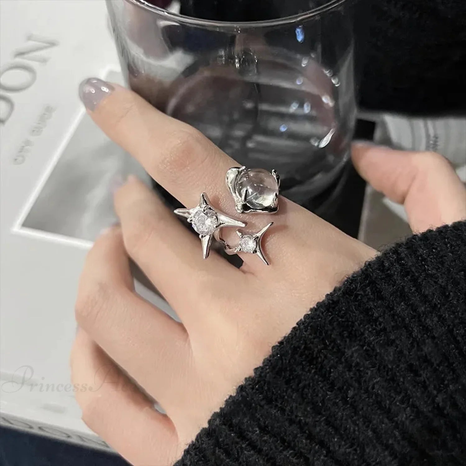 Dark Gothic Crimson Ring red6