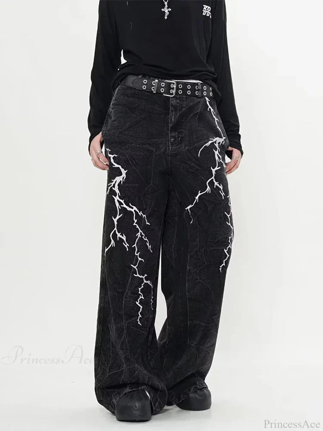 Dark Gothic Loose Harajuku Denim Trouser