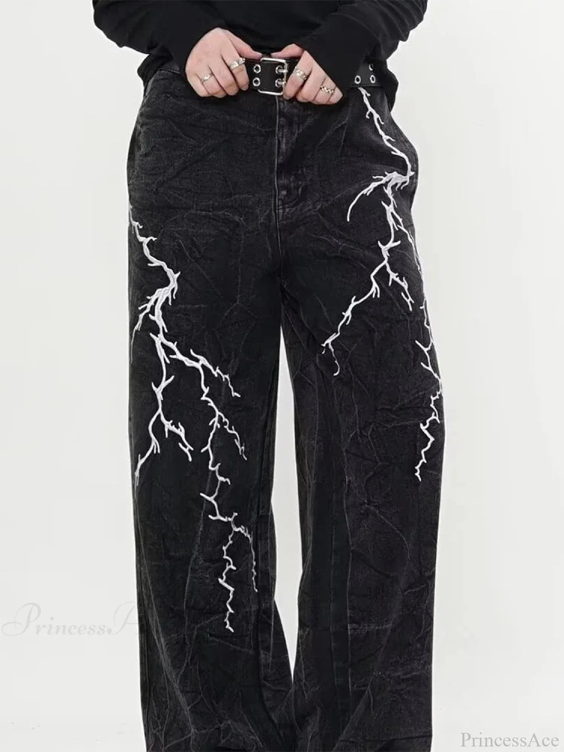 Dark Gothic Loose Harajuku Denim Trouser