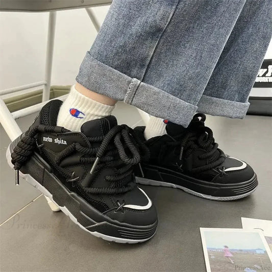 Dark Grey Gothic Bulky Sneaker