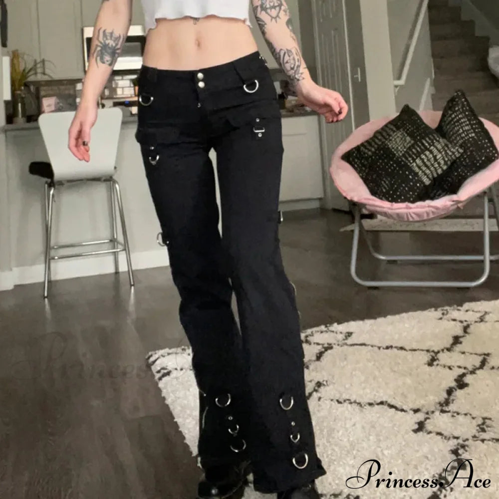 Dark Punk Y2K Halloween Pants