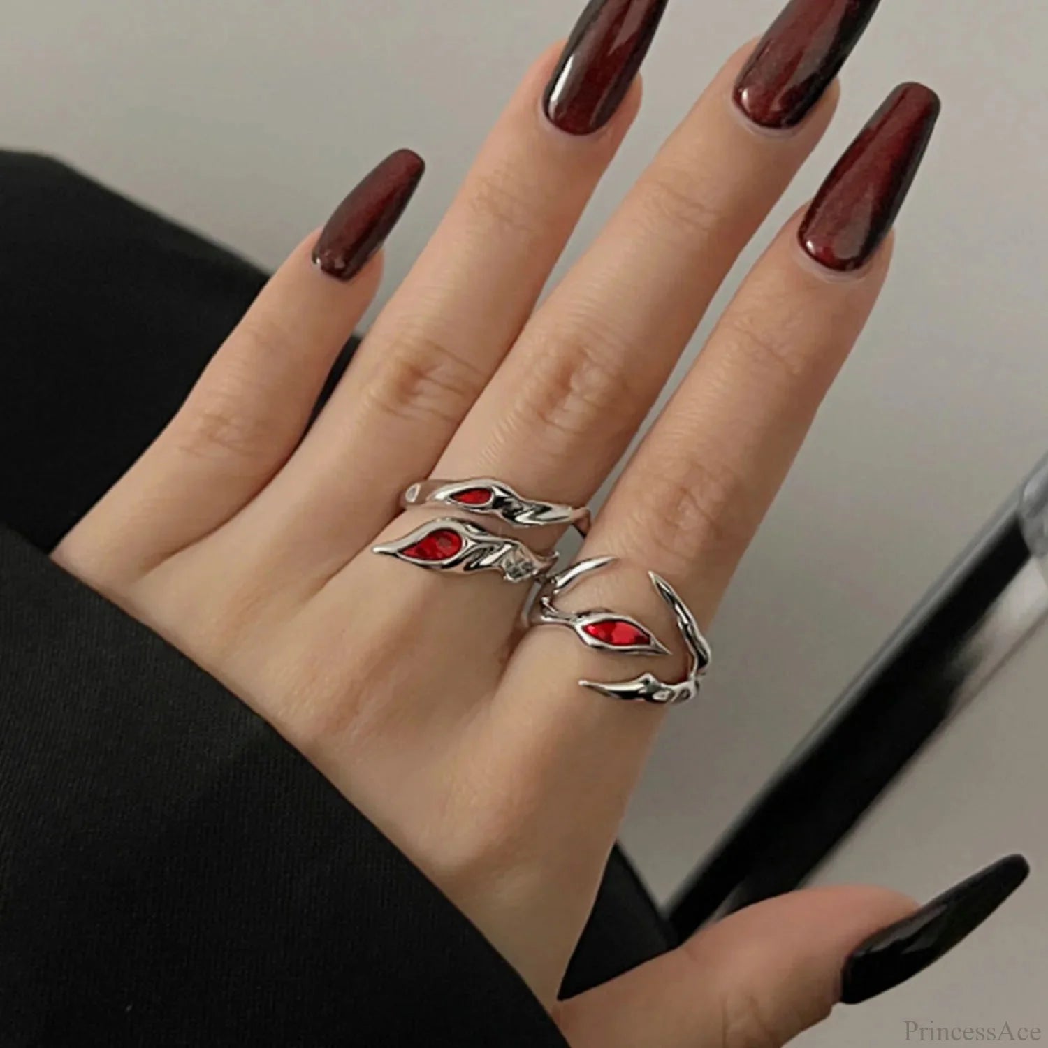 Dark Red Crystal Band