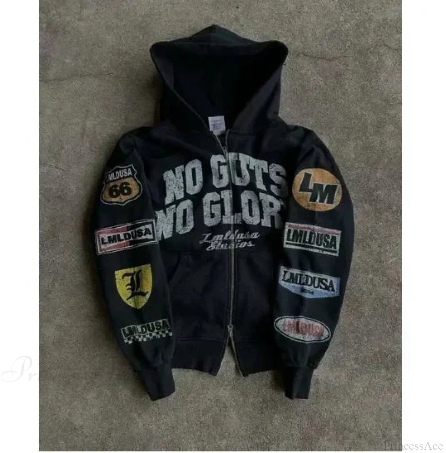 Dark Star Patch Huge Hoodie black1 / M