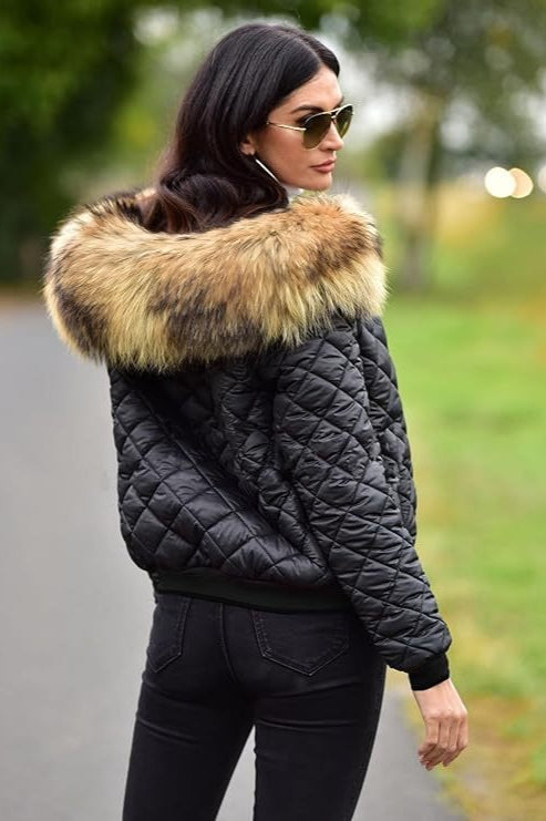 Cropped Casual Hooded Puffer Jacket