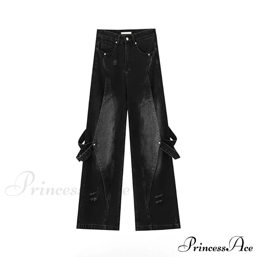 Deconstructed Stitch Halloween Pants Black / S