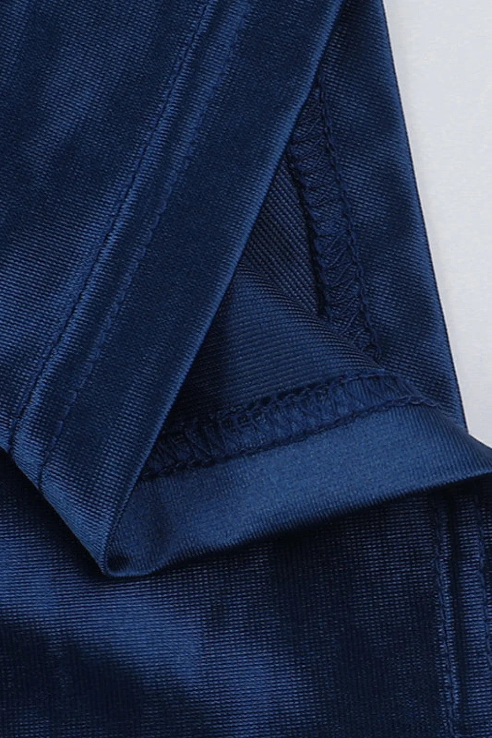 Deep V Waist-Cinched Satin Split Bodycon Party Dress