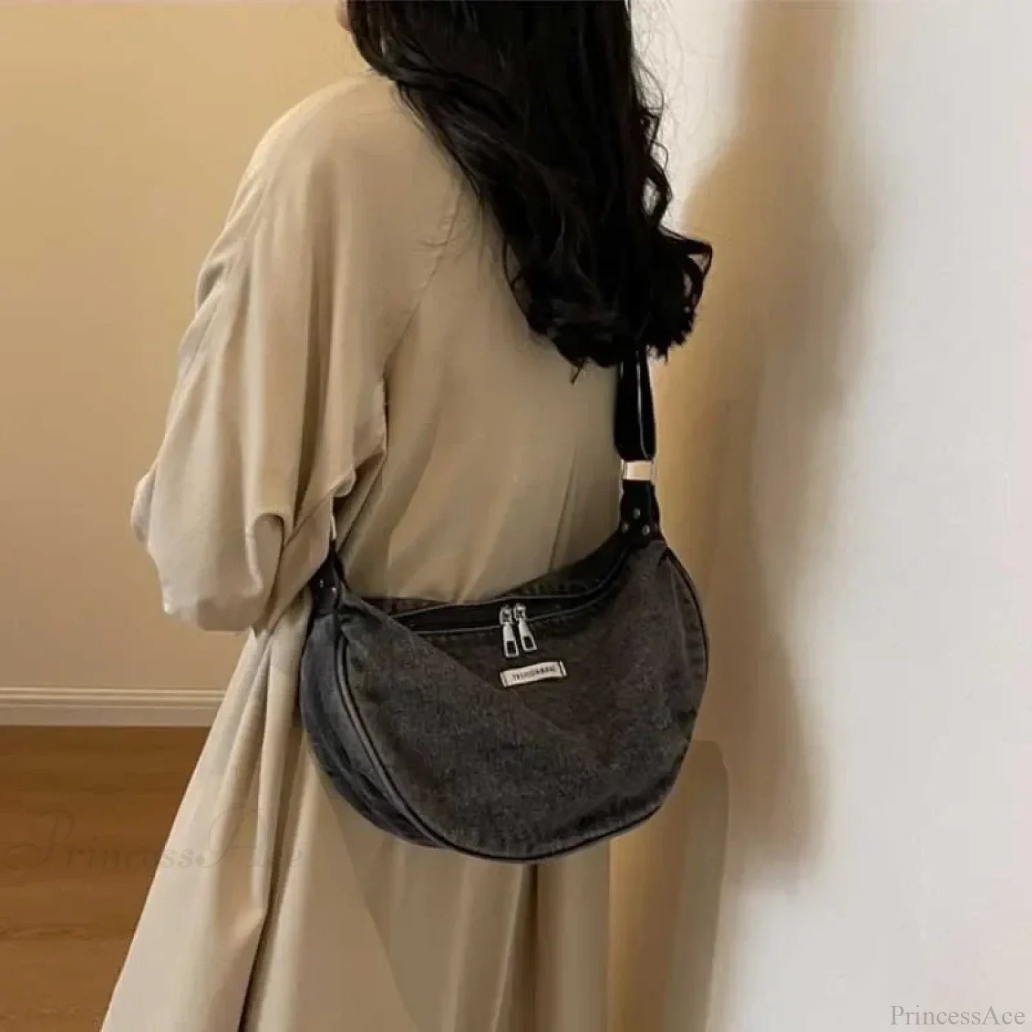 Denim Adjustable Strap Crossbody Shoulder Bag shoulder-250126