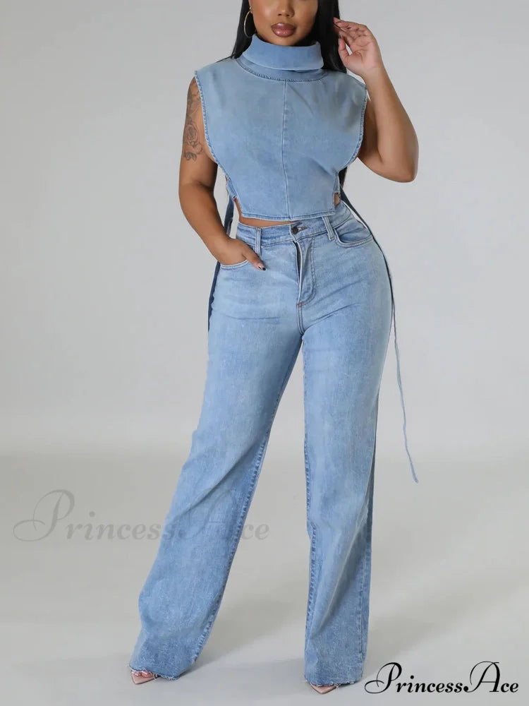 Denim Skate Graceful Mini Skirt Shirts & Tops