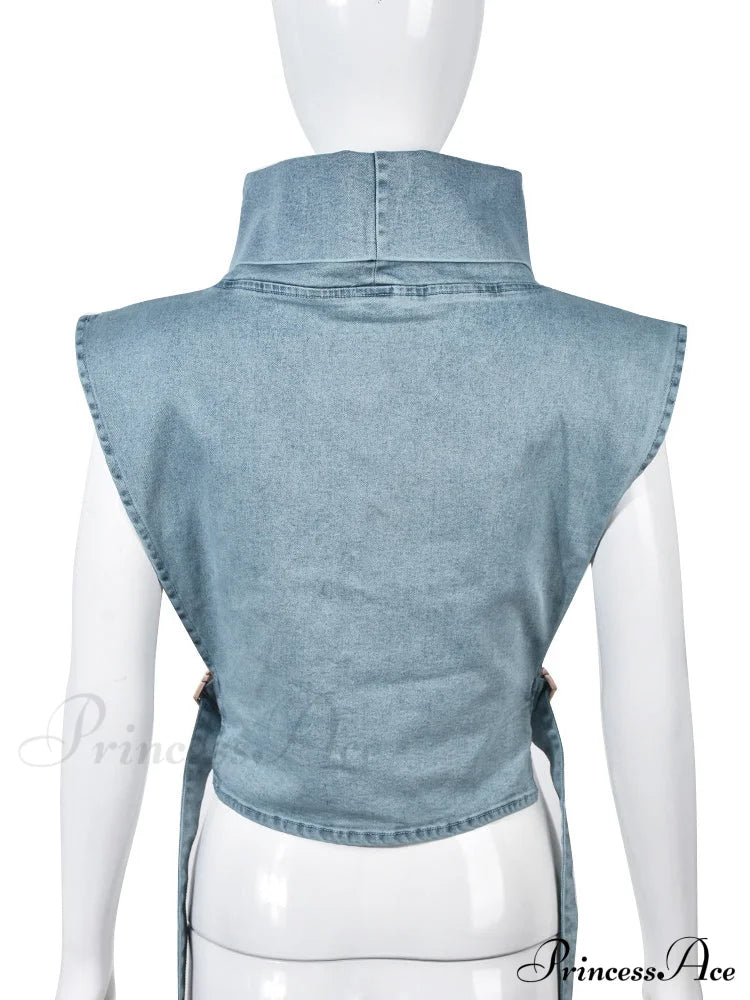 Denim Skate Graceful Mini Skirt Shirts & Tops