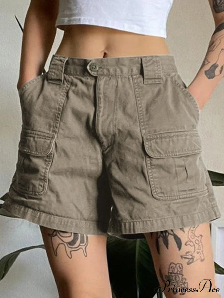 Denim Sleeveless Graceful Turtleneck Top Shorts
