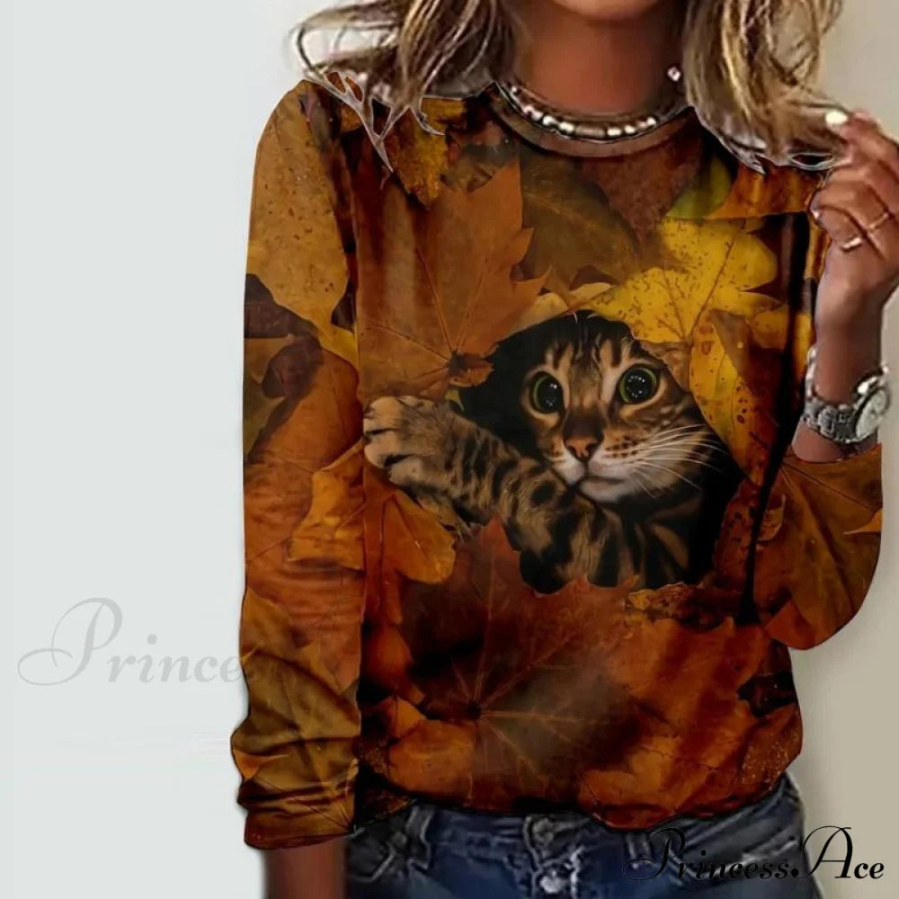 Design Cat T-Shirt Blouses