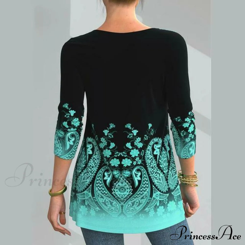 Design Flowered Shirt Blouses