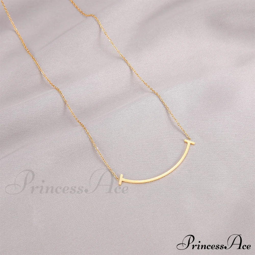 Designable Unique Smile Line Necklaces