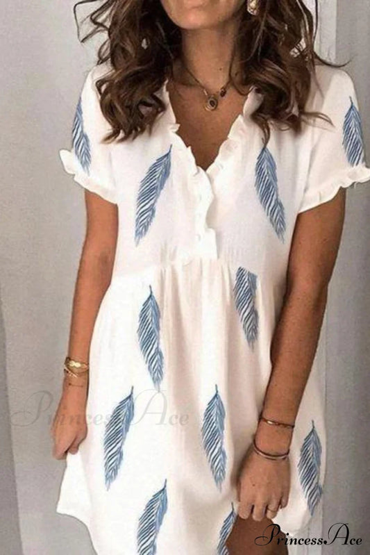 Dew Shoulder White Trendy Ankle Length Dress Dresses