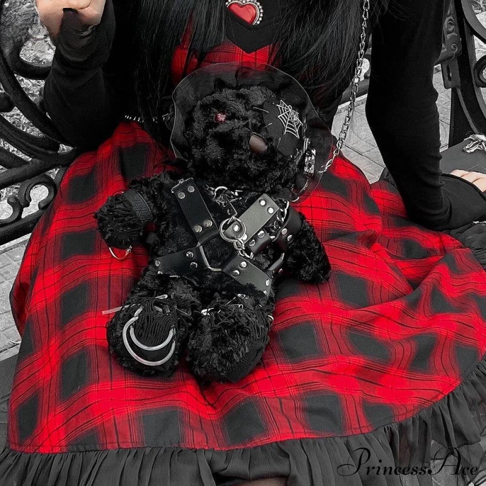 Diablo Design Lolita Halloween Gothic Blood Hell Bear Harajuku Bag