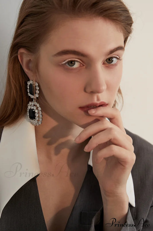 Dimond Dangle Earrings | Dress In Beauty